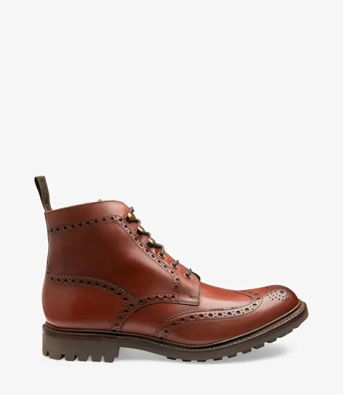 Men Glendale Conker Brown Loake Boots