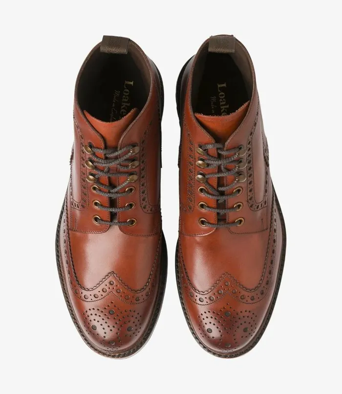 Men Glendale Conker Brown Loake Boots Men Glendale Conker Brown Loake Boots