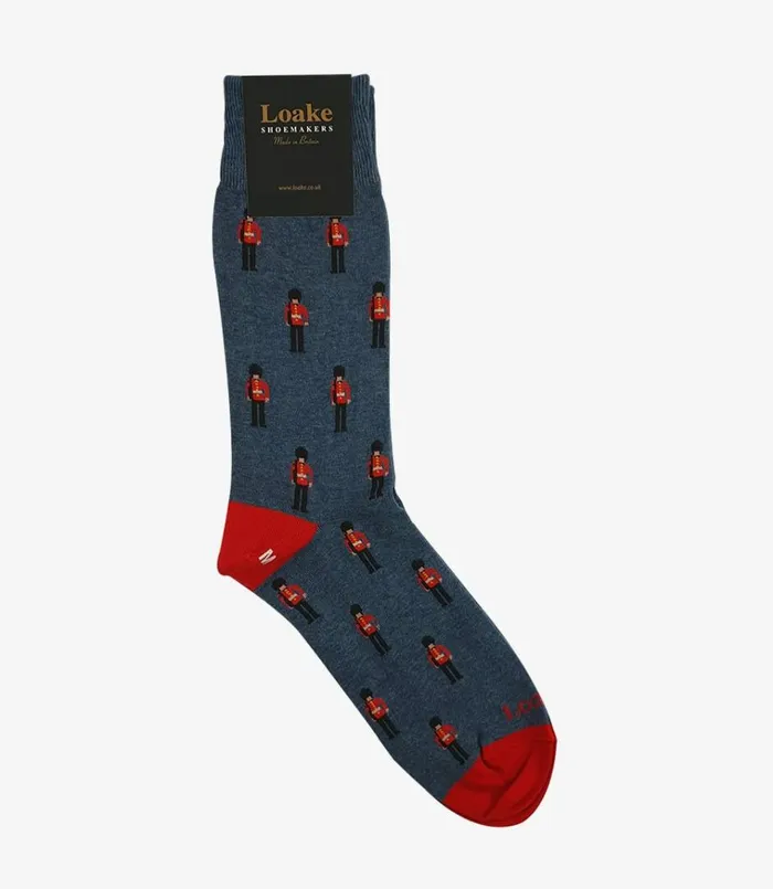 Men Guard Socks Blue Loake Socks