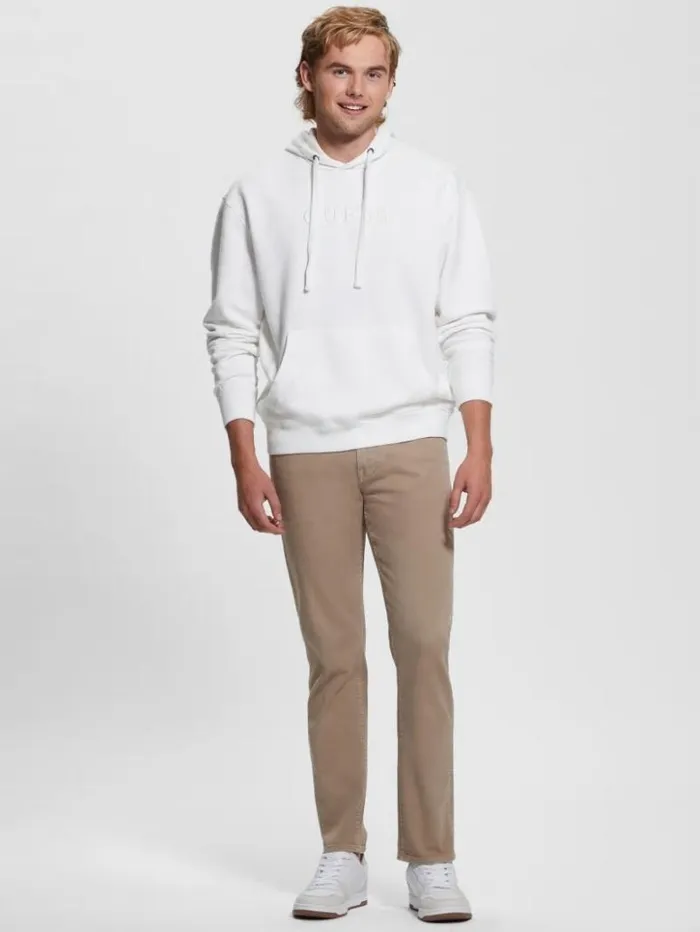 Men GUESS Hoodies and Sweaters Finch French Terry Hoodie Salt White Multi