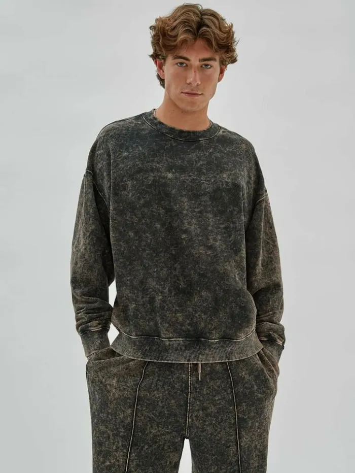 Men GUESS Hoodies and Sweaters GUESS Originals Acid Wash Crewneck Go Fleece Acid Wash Men GUESS Hoodies and Sweaters GUESS Originals Acid Wash Crewneck Go Fleece Acid Wash