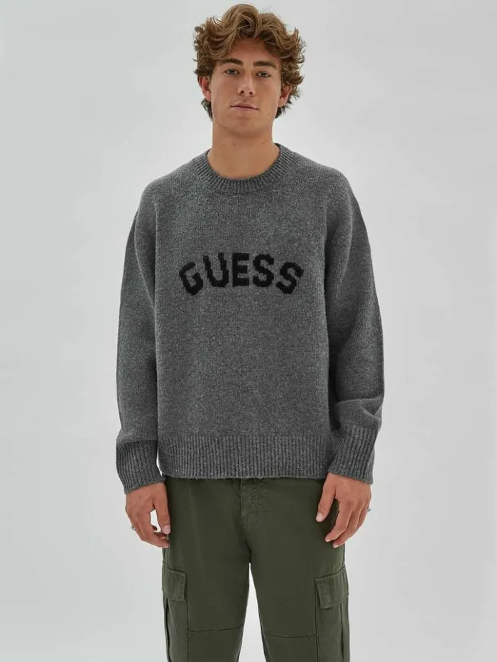 Men GUESS Hoodies and Sweaters GUESS Originals Jans Sweater Marled Grey Heather Men GUESS Hoodies and Sweaters GUESS Originals Jans Sweater Marled Grey Heather