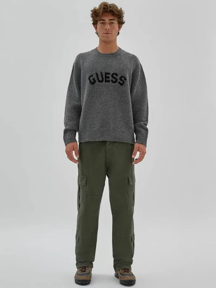 Men GUESS Hoodies and Sweaters GUESS Originals Jans Sweater Marled Grey Heather Men GUESS Hoodies and Sweaters GUESS Originals Jans Sweater Marled Grey Heather