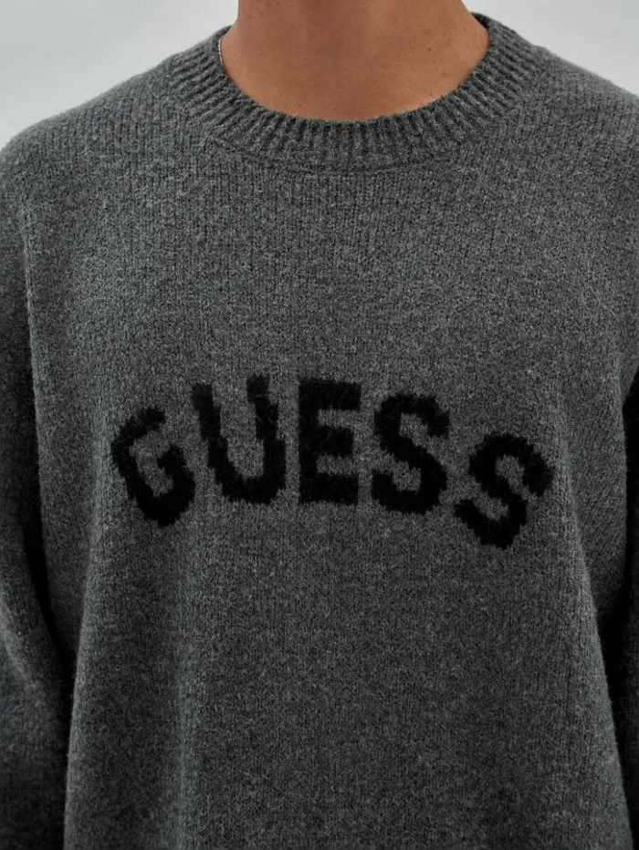 Men GUESS Hoodies and Sweaters GUESS Originals Jans Sweater Marled Grey Heather Men GUESS Hoodies and Sweaters GUESS Originals Jans Sweater Marled Grey Heather
