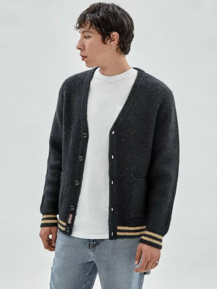 Men GUESS Hoodies and Sweaters GUESS Originals Knit Cardigan Daring Ocean