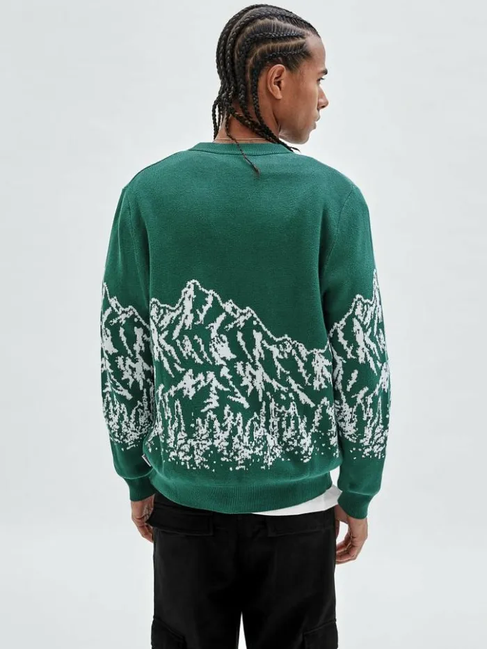 Men GUESS Hoodies and Sweaters GUESS Originals Mountain Cardigan Evermore Green Men GUESS Hoodies and Sweaters GUESS Originals Mountain Cardigan Evermore Green