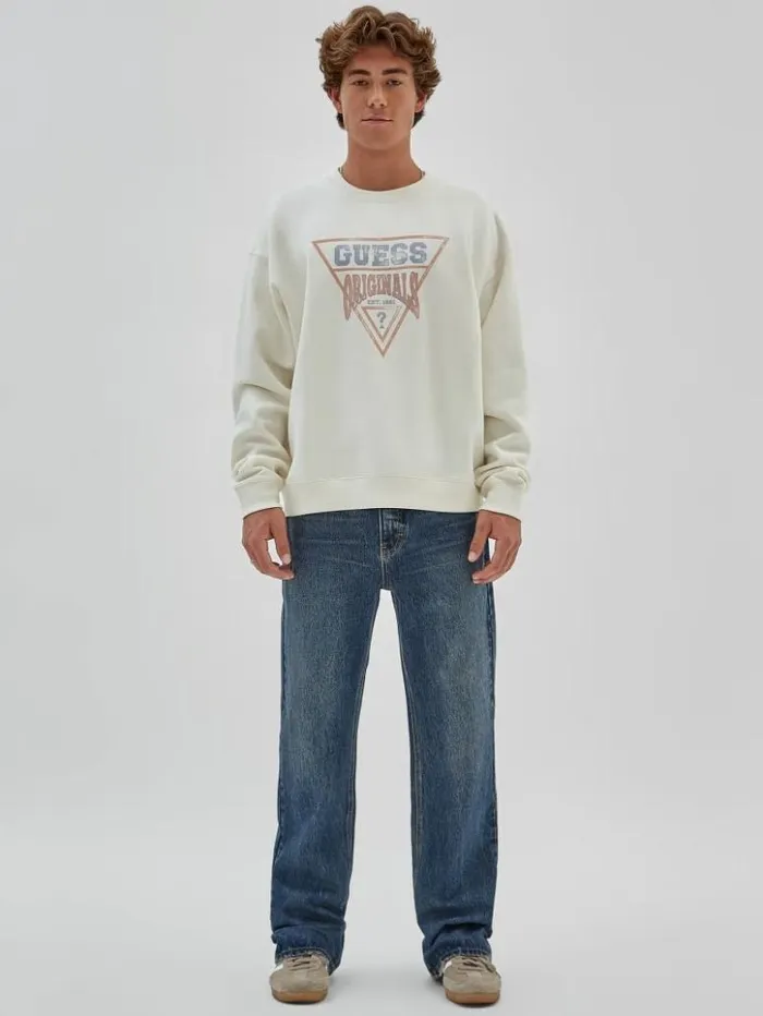 Men GUESS Hoodies and Sweaters GUESS Originals Vintage Dev Sweatshirt Sandy Shore Men GUESS Hoodies and Sweaters GUESS Originals Vintage Dev Sweatshirt Sandy Shore