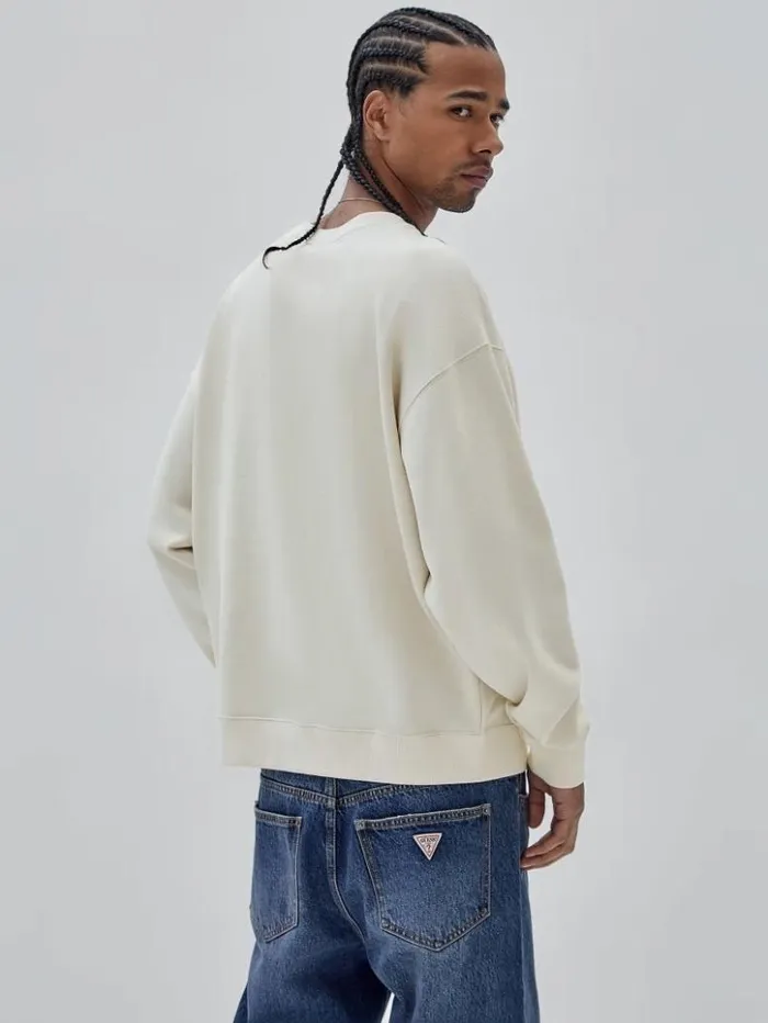 Men GUESS Hoodies and Sweaters GUESS Originals Warranted Fleece Sweater Sandy Shore Men GUESS Hoodies and Sweaters GUESS Originals Warranted Fleece Sweater Sandy Shore