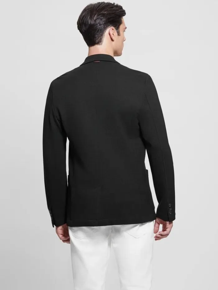 Men GUESS Jackets and Coats Eco Tyron TechStretch Blazer Black