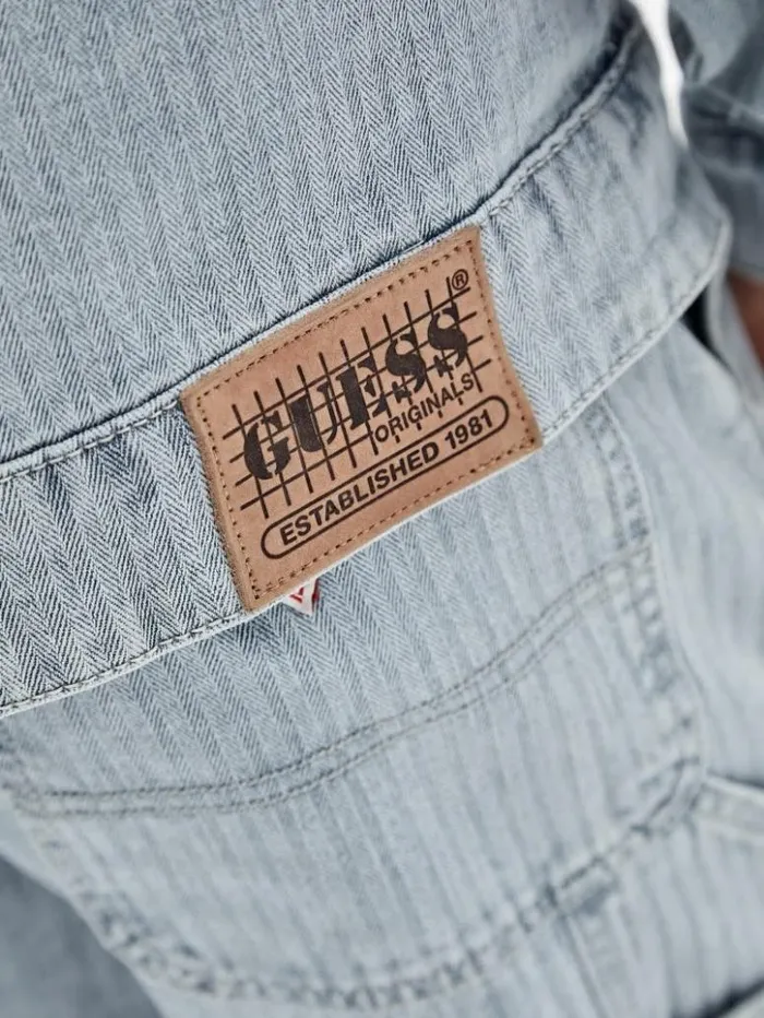 Men GUESS Jackets and Coats GUESS Originals Herringbone Zip Denim Jacket Go Vintage Herringbone Wa Men GUESS Jackets and Coats GUESS Originals Herringbone Zip Denim Jacket Go Vintage Herringbone Wa