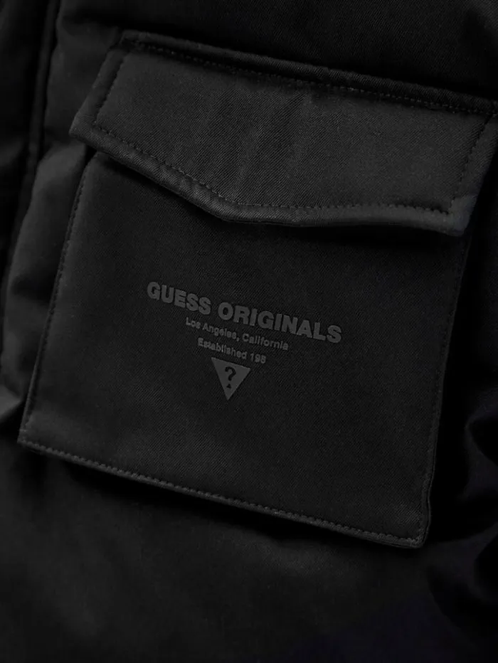 Men GUESS Jackets and Coats GUESS Originals Parka Jacket Black