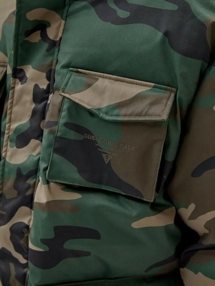 Men GUESS Jackets and Coats GUESS Originals Parka Jacket Surplus Camo