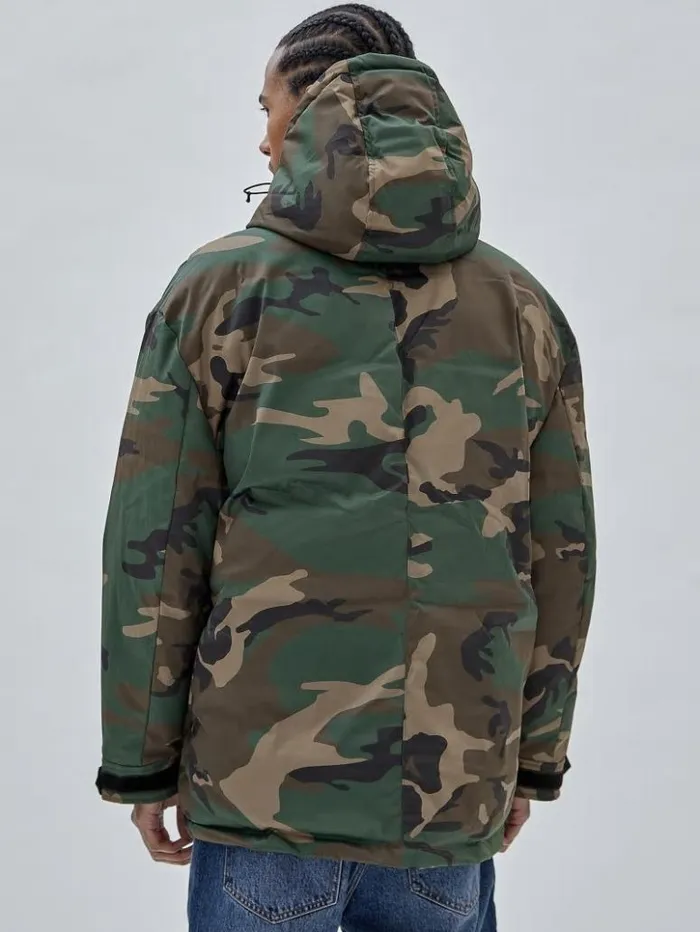 Men GUESS Jackets and Coats GUESS Originals Parka Jacket Surplus Camo
