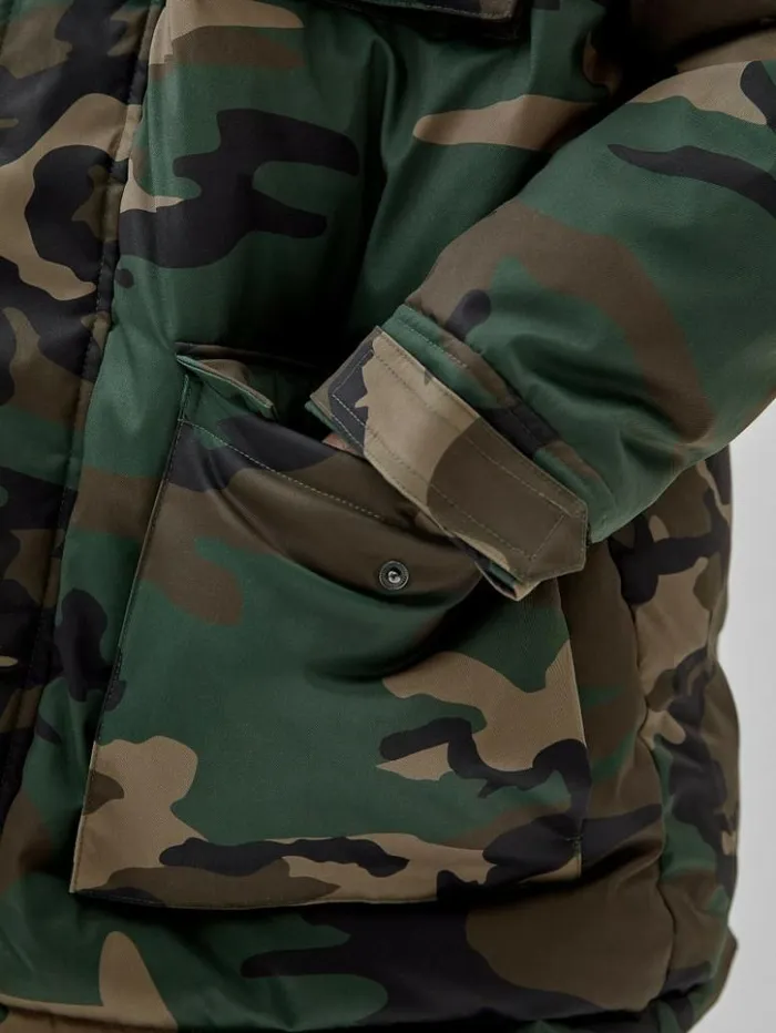 Men GUESS Jackets and Coats GUESS Originals Parka Jacket Surplus Camo