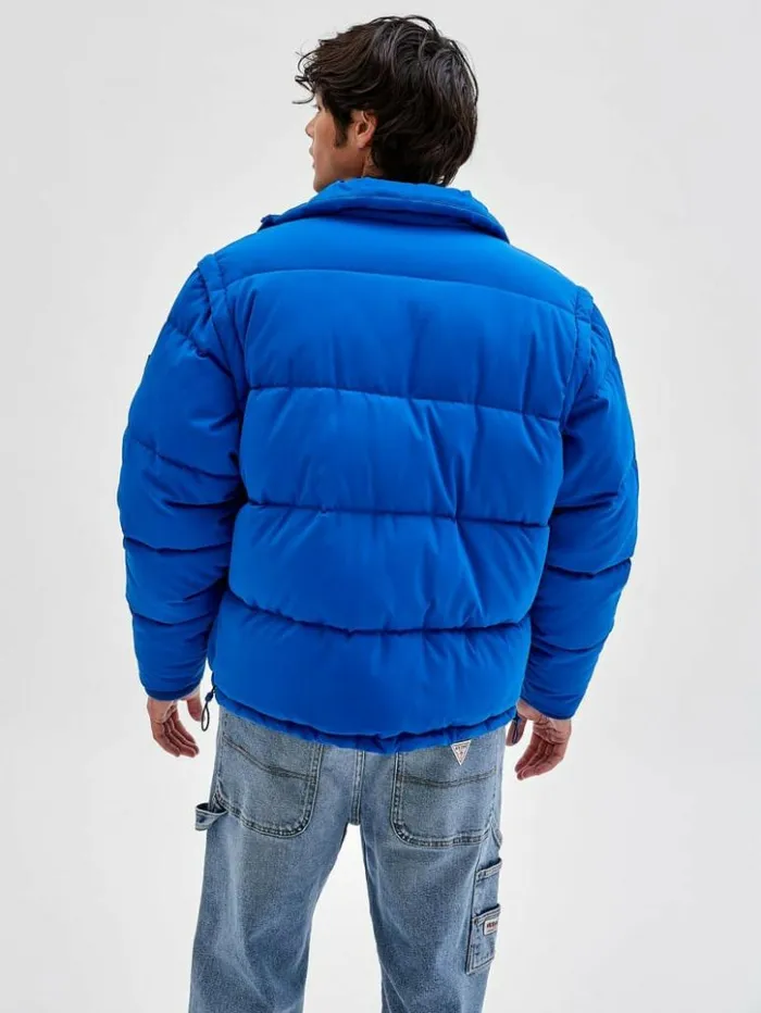 Men GUESS Jackets and Coats GUESS Originals Puffer Jacket Bright Zaffre