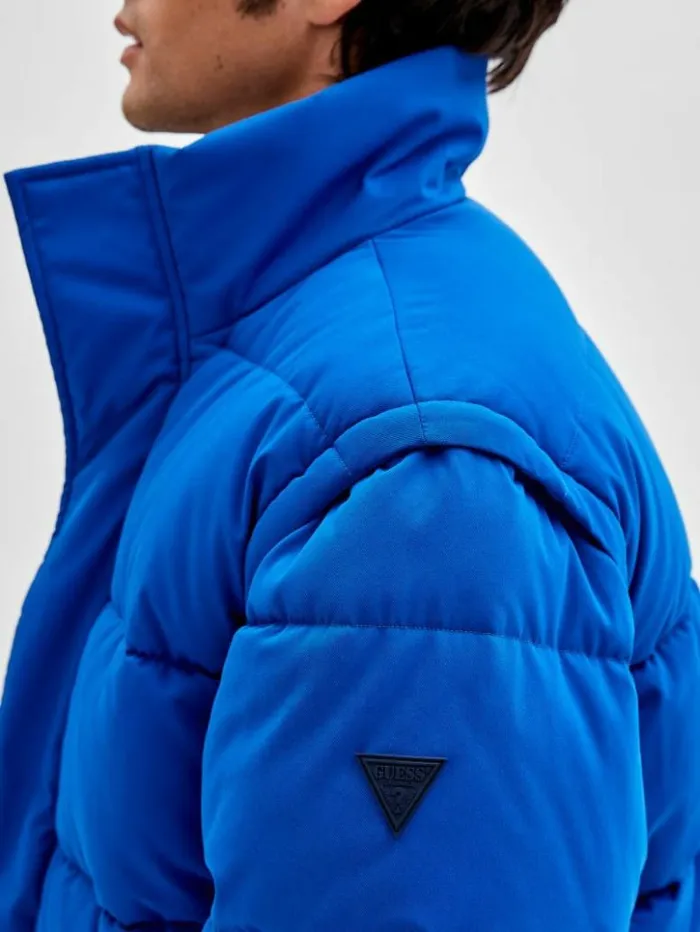 Men GUESS Jackets and Coats GUESS Originals Puffer Jacket Bright Zaffre