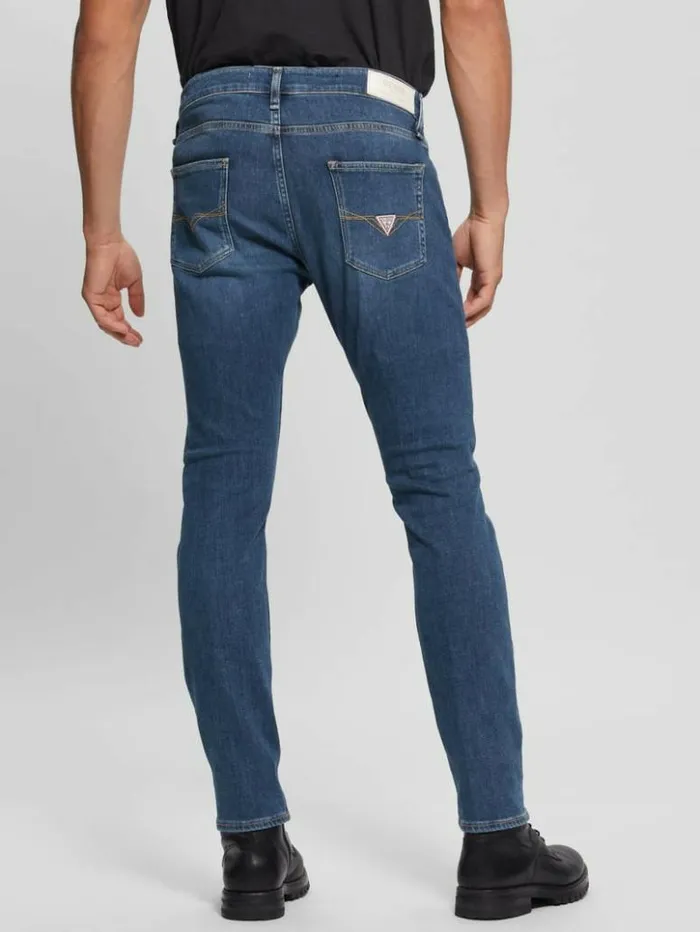 Men GUESS Jeans and Denim Eco CashmereBlend Chris Skinny Jeans Absolute