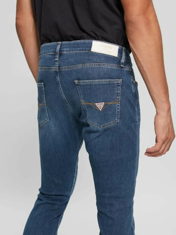 Men GUESS Jeans and Denim Eco CashmereBlend Chris Skinny Jeans Absolute