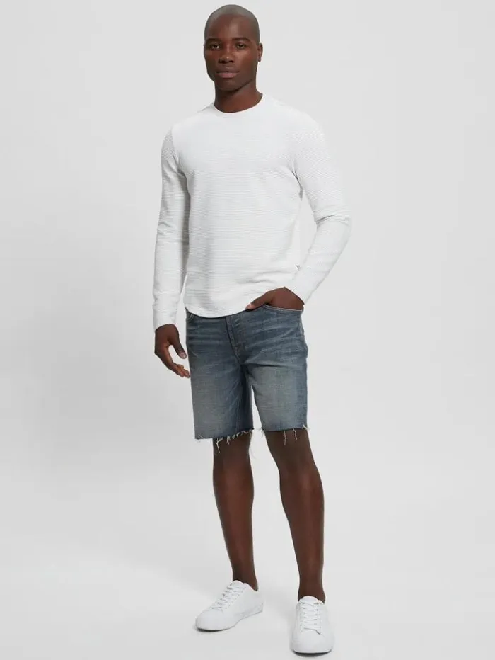 Men GUESS Jeans and Denim Eco Faded Denim Shorts Dark Antique
