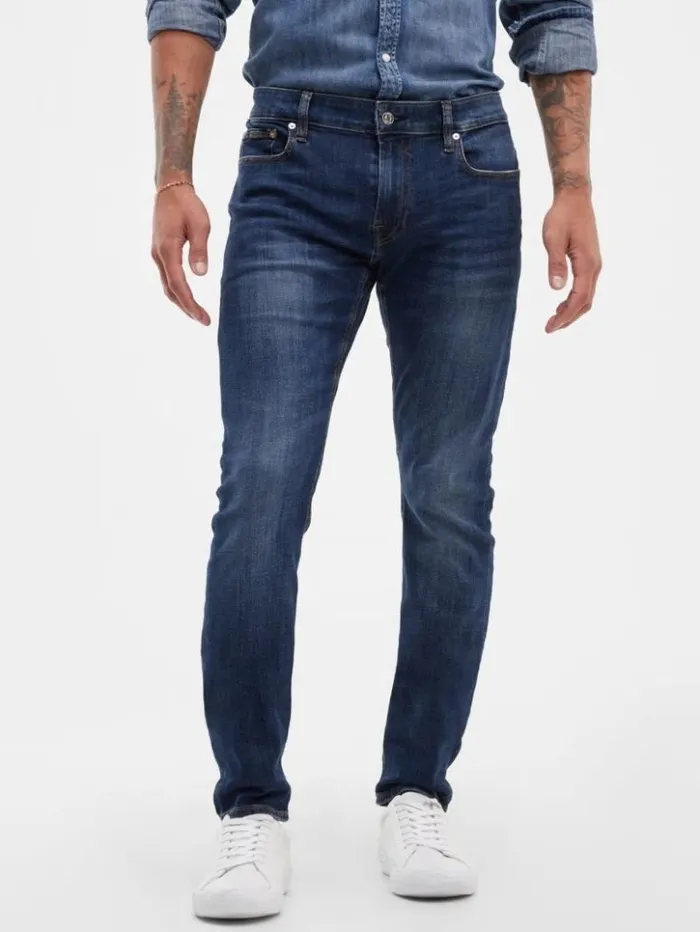 Men GUESS Jeans and Denim Faded Skinny Jeans Olvera Wash