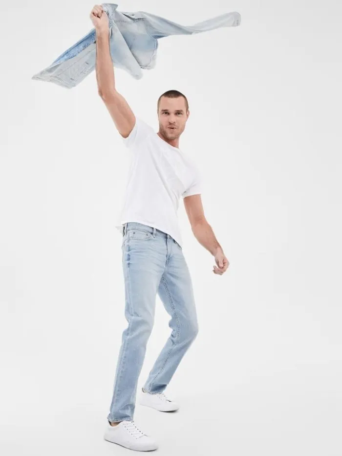 Men GUESS Jeans and Denim Faded Tapered Jeans Jackson Wash