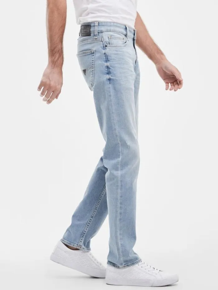 Men GUESS Jeans and Denim Faded Tapered Jeans Jackson Wash