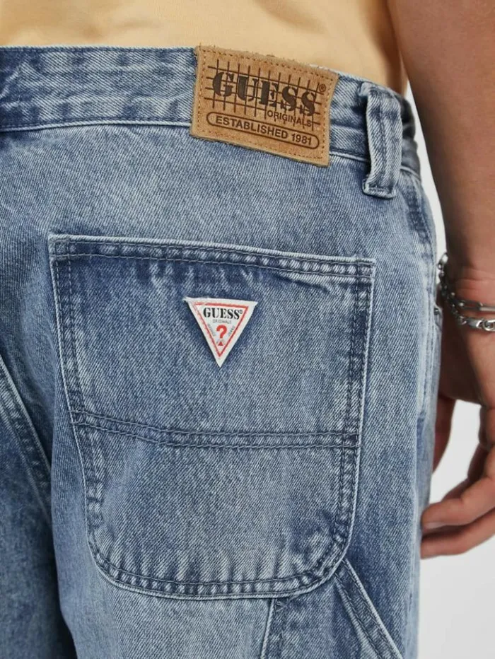 Men GUESS Jeans and Denim GUESS Originals Carpenter Denim Jeans Go Leo Lt Wash Men GUESS Jeans and Denim GUESS Originals Carpenter Denim Jeans Go Leo Lt Wash