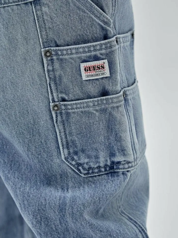 Men GUESS Jeans and Denim GUESS Originals Carpenter Denim Jeans Go Leo Lt Wash Men GUESS Jeans and Denim GUESS Originals Carpenter Denim Jeans Go Leo Lt Wash