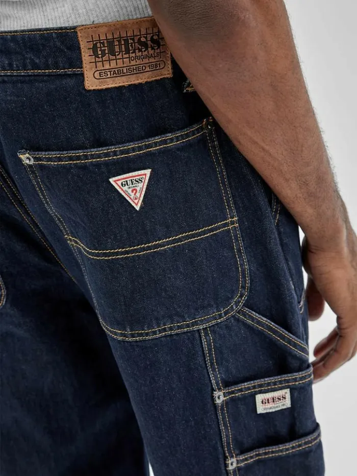 Men GUESS Jeans and Denim GUESS Originals Kit Tactical Carpenter Jeans Go Hyde Blk Wash Men GUESS Jeans and Denim GUESS Originals Kit Tactical Carpenter Jeans Go Hyde Blk Wash