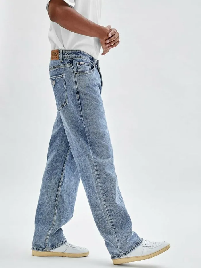 Men GUESS Jeans and Denim GUESS Originals Relaxed Pants Go Johnny Medium Wash Men GUESS Jeans and Denim GUESS Originals Relaxed Pants Go Johnny Medium Wash