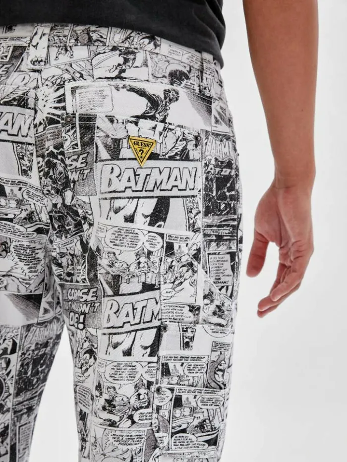 Men GUESS Jeans and Denim GUESS Originals X Batman Storyboard Carpenter Jeans Pure White Multi Men GUESS Jeans and Denim GUESS Originals X Batman Storyboard Carpenter Jeans Pure White Multi