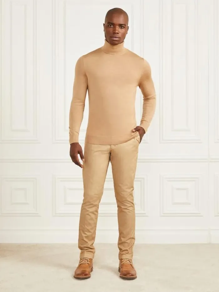 Men GUESS Pants and Shorts Eco Hugh Easy Chino Pant Toasted Taupe