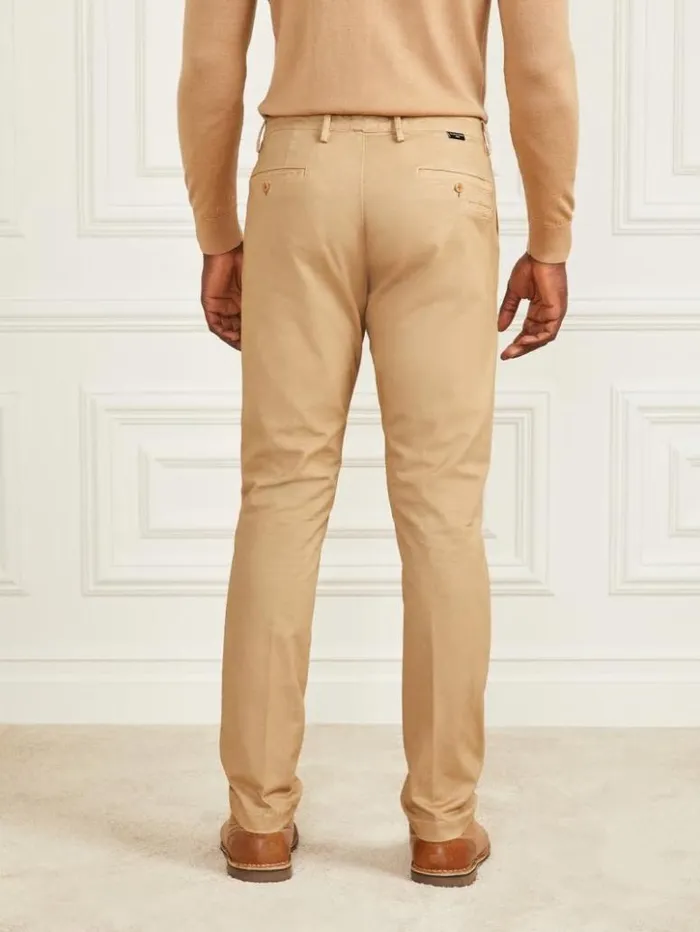 Men GUESS Pants and Shorts Eco Hugh Easy Chino Pant Toasted Taupe