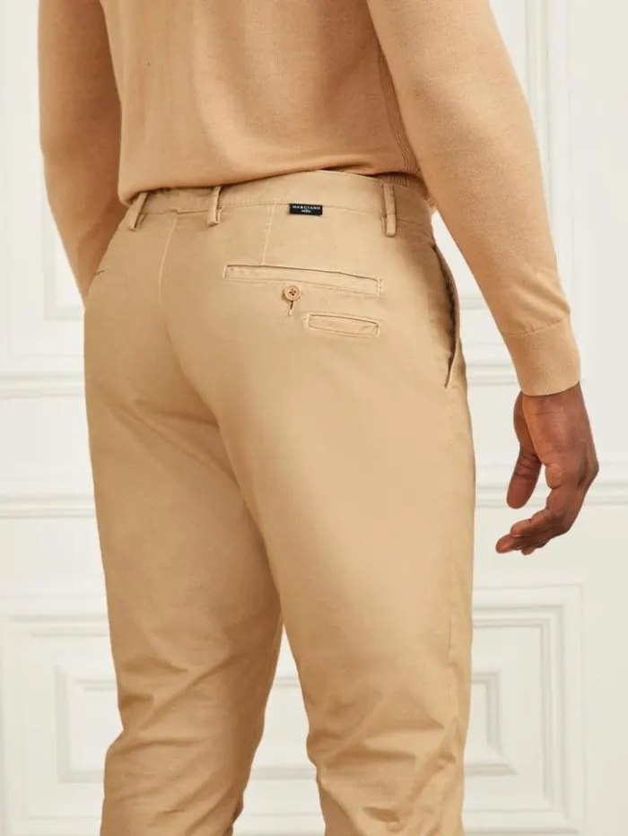 Men GUESS Pants and Shorts Eco Hugh Easy Chino Pant Toasted Taupe