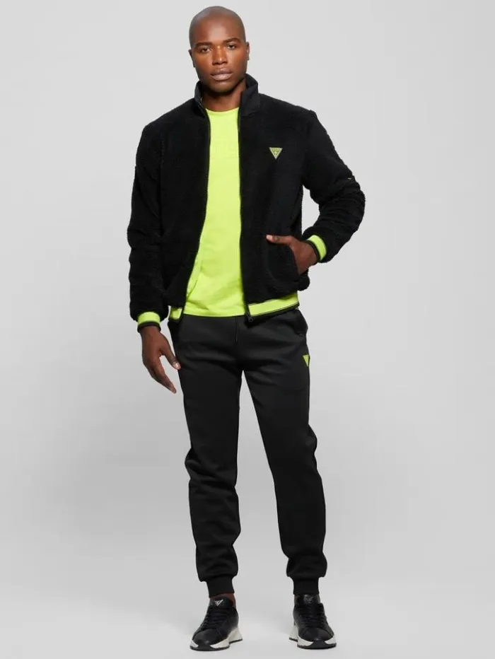 Men GUESS Pants and Shorts Eco Quincie Pant Black