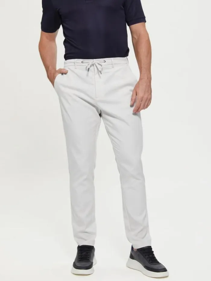 Men GUESS Pants and Shorts Eco Technical Pants Muted Stone