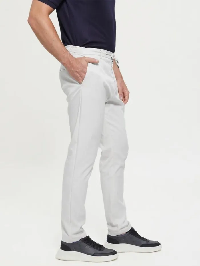 Men GUESS Pants and Shorts Eco Technical Pants Muted Stone