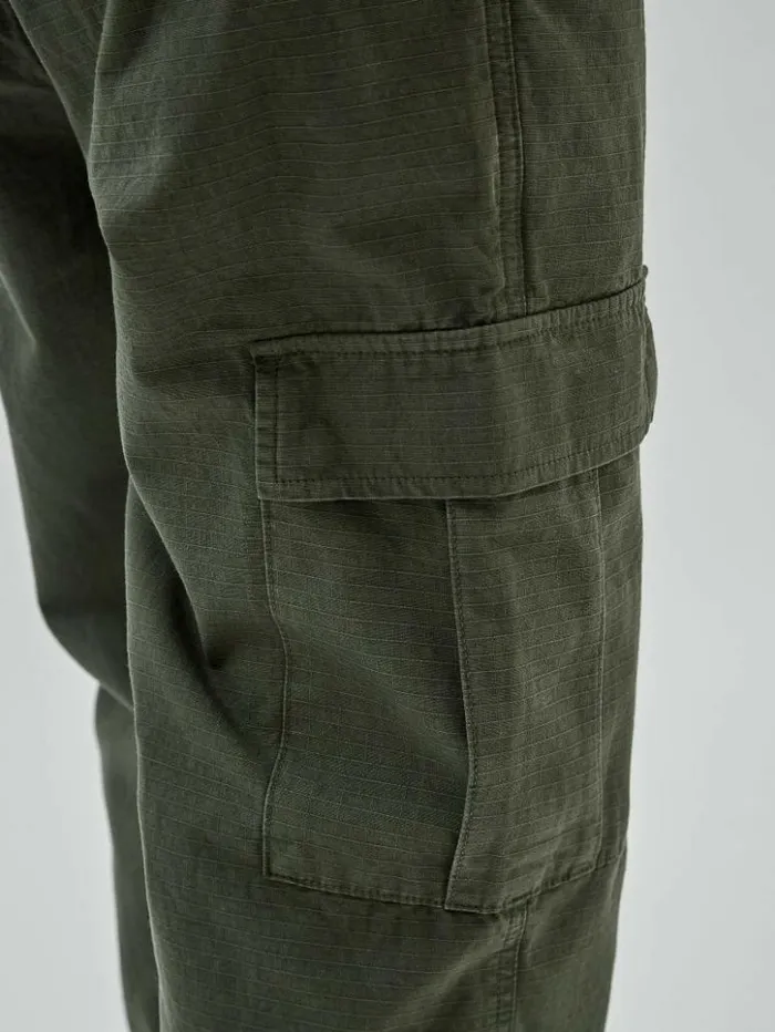 Men GUESS Pants and Shorts GUESS Originals Ripstop Cargo Green Duffel Multi