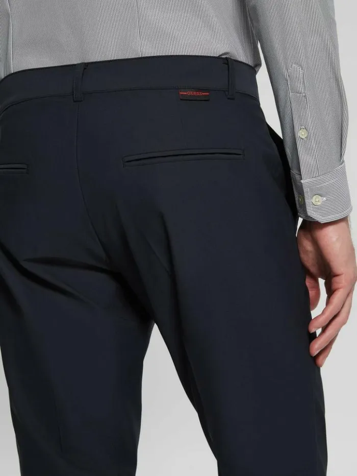 Men GUESS Pants and Shorts Myron TechStretch Dressy Pants Bleu lgant