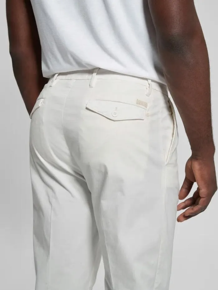 Men GUESS Pants and Shorts Noah Straight Pants Salt White