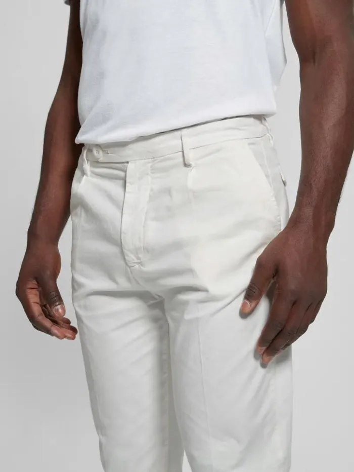Men GUESS Pants and Shorts Noah Straight Pants Salt White