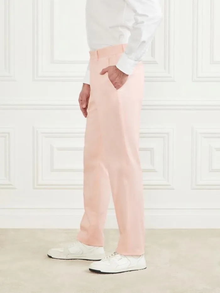 Men GUESS Pants and Shorts Roger Classic Chino Pants Pink Good Vibes