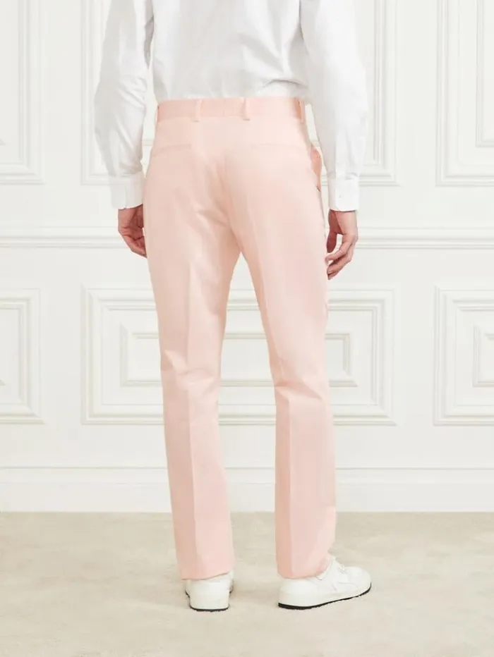 Men GUESS Pants and Shorts Roger Classic Chino Pants Pink Good Vibes
