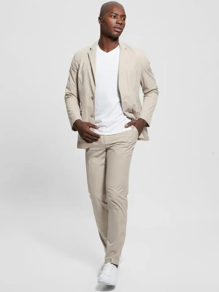 Men GUESS Pants and Shorts TechStretch Chino Pants Pasadena Stone