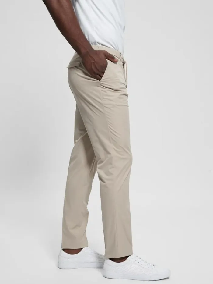 Men GUESS Pants and Shorts TechStretch Chino Pants Pasadena Stone