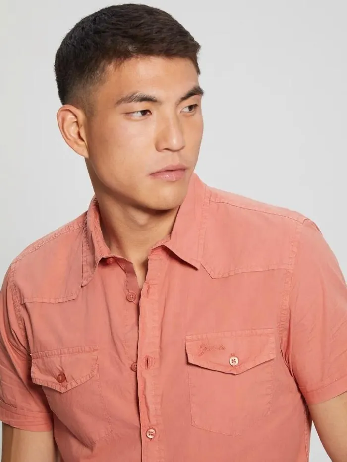 Men GUESS Shirts Nottingham Shirt Aechmea Pinky