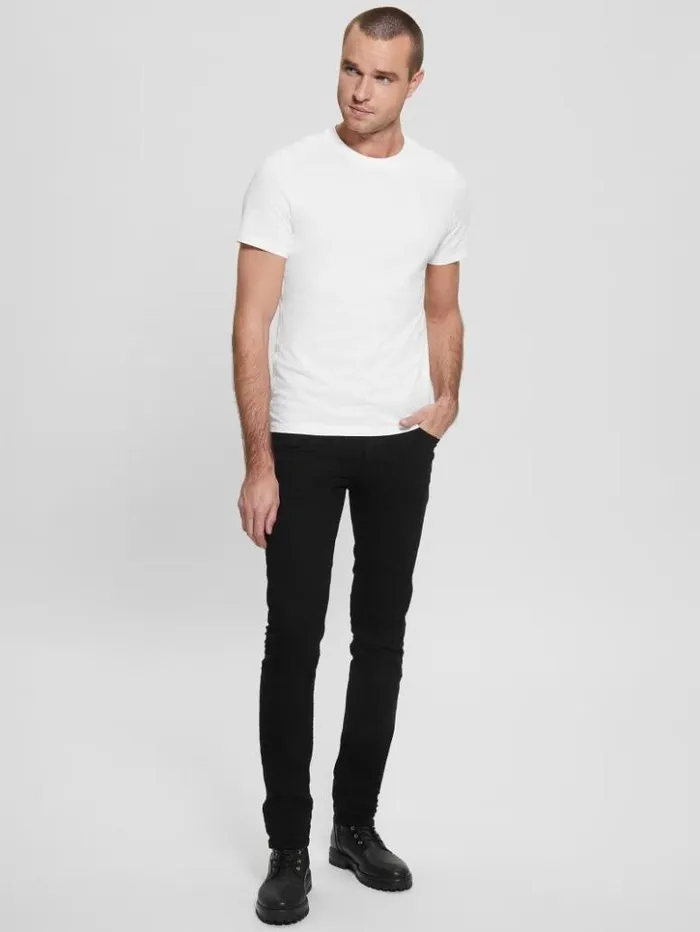 Men GUESS TShirts and Tanks Eco Aidy Tee Pure White