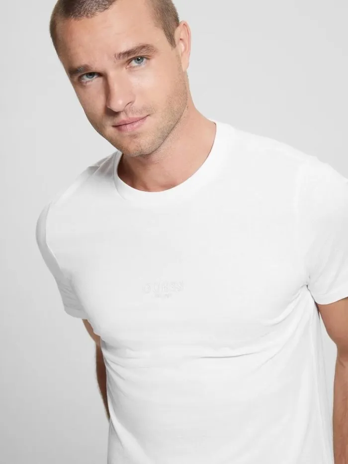 Men GUESS TShirts and Tanks Eco Aidy Tee Pure White
