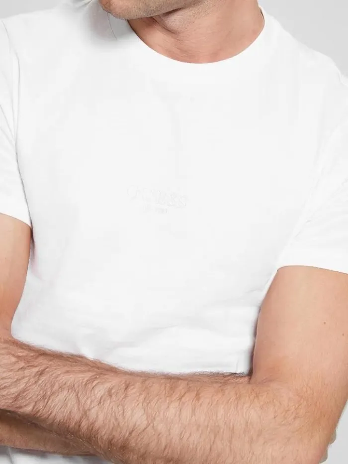 Men GUESS TShirts and Tanks Eco Aidy Tee Pure White