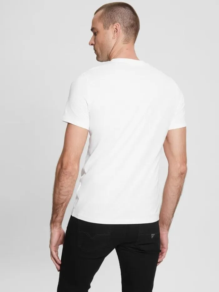 Men GUESS TShirts and Tanks Eco Aidy Tee Pure White